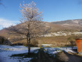 Paysage de neige de printemps - Montanges