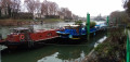 Péniches amarées
