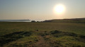 Pentire Farm, Stepper Point and Trevose Head at sunset