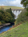 Upper Elan valley from Craig Goch Reservoir dam