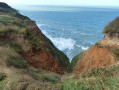 Petit éboulement de falaise