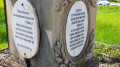 Plaque du calvaire à l'entrée de Hochstatt