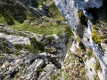 Point de vue sur le vide sous la crête Est de la Chartreuse
