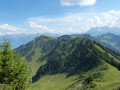 The Border Ridge and Pointe de Recon from le Morclan The Border Ridge and Pointe de Recon from le Morclan