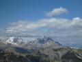 Pointe des Rochers Charniers, Pointe des Trois Scies, Col du Chaberton et Mont Chaberton. En premier plan le Fort du Janus