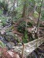 pont de bois sur torrent