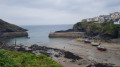 Port Isaac harbour and seawall