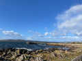 Portencross pier and coastline