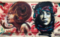 Portrait de deux femmes ... Portrait de deux femmes ...
