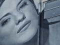 Portrait de Marion Cotillard par BK Foxx - oeuvre monumentale d'art urbain.