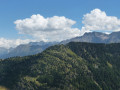 Riederhorn from Hotel Belalp. Villa Cassel on the left.