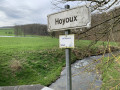 Par le hameau de Borsu et le parc du château de Hoyoux depuis Méan