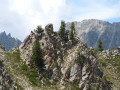 Rock scenery on the ascent