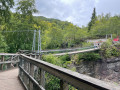 Rogie Falls suspension bridge