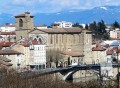 Les berges de l'Isère et la vieille ville de Romans-sur-Isère