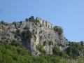 L'église, les ruines du château au Vieux Village de Soyans