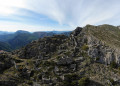 Ruines du village fant&ocirc;me de Rocca Sparvi&egrave;ra - Prise large en drone