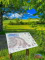 Lovely view from the path with one of the information boards