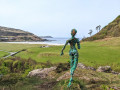 Sculpture overlooking Calgary Bay