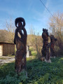 Sculptures sur bois au Jardin extraordinaire