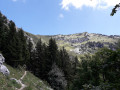 Sentier à l'approche de Cabane de Bellefond Sentier à l'approche de Cabane de Bellefond
