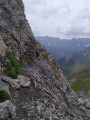 Sentier dans la pente