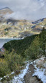 Waterfalls and Gouille de Salin from Tignes le Lac Cascades et Gouille de Salin depuis Tignes le Lac