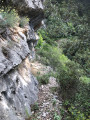Sentier rocheux.