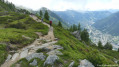 Sentier sur le plateau. Sentier sur le plateau.