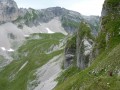 Sommet du vallon froid et la descente de la rampe de crête d'Äne Sommet du vallon froid et la descente de la rampe de crête d'Äne