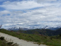 Sommets enneigés depuis le chemin du retour