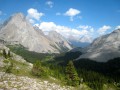 Burstall Pass à partir de Mud Lake