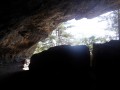 Sortie de la grotte de la Baumelle