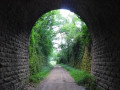 sortie du Tunnel direction le village