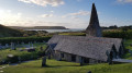 St Enodoc Church and Stepper Point far away