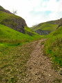 Starting up through Cave Dale