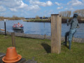 Statue of Billy Bluelight at Woods End
