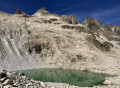 Sur la moraine Sud du Lac de la Mariande