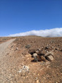 sur la piste le pico dans les nuages