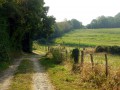 Sur le chemin de crête entre Azérables et l'étang de la Chaume Sur le chemin de crête entre Azérables et l'étang de la Chaume