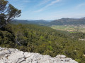 Barres de Castillon et Barres du Castellet depuis Cuges-les-Pins.