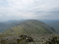 The Crinkles from Bow Fell with the Coniston fells in the background