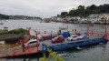 The ferry crossing Fowey estuary