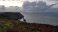 The Radar Dome and Lundy Island far away