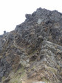 The rake (on the left) leading up and down from the South top. Taken in the col between the two tops looking South