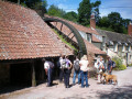 The waterwheel at Combe House Hotel