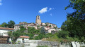 Thoard depuis le bas du village