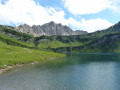 Vilsalpsee Lake, Bergaicht Wasserfall and Traualpsee