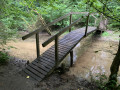 Traversant le ruisseau
