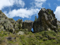 Triangular Niche on route up/down Col de la Breya